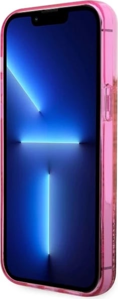 Mbështjellës Guess GUHCP14LLC4PSGP për iPhone 14 Pro 6.1", Liquid Glitter 4G, Rozë