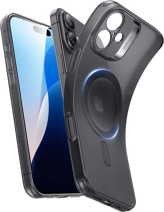Mbështjellës ESR Zero Clear (HaloLock) për iPhone 16 Plus, i zi