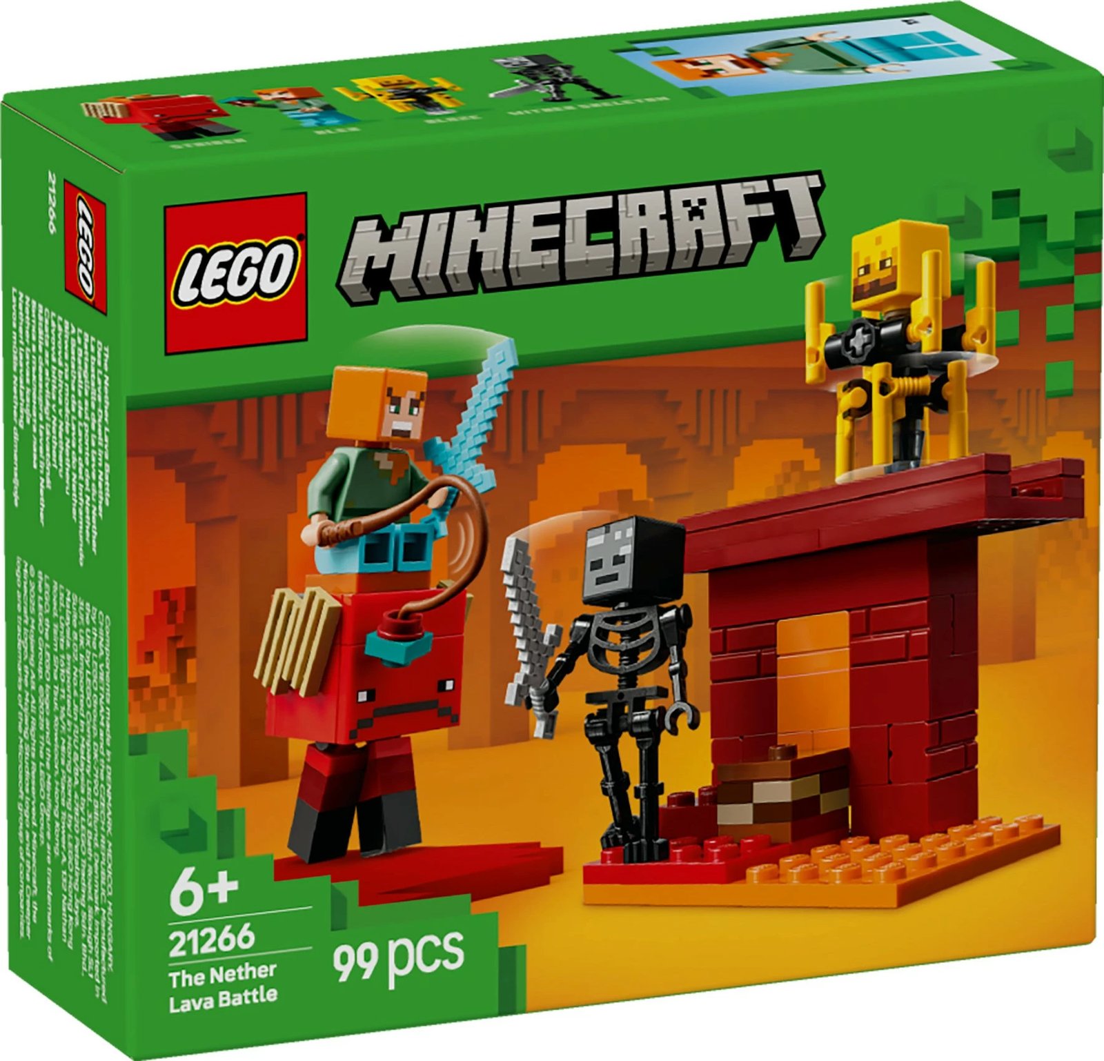 Set ndërtimi LEGO Minecraft 21266, 99 pjesë, shumëngjyrësh