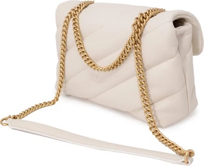 Çantë Pinko për femra, e bardhë