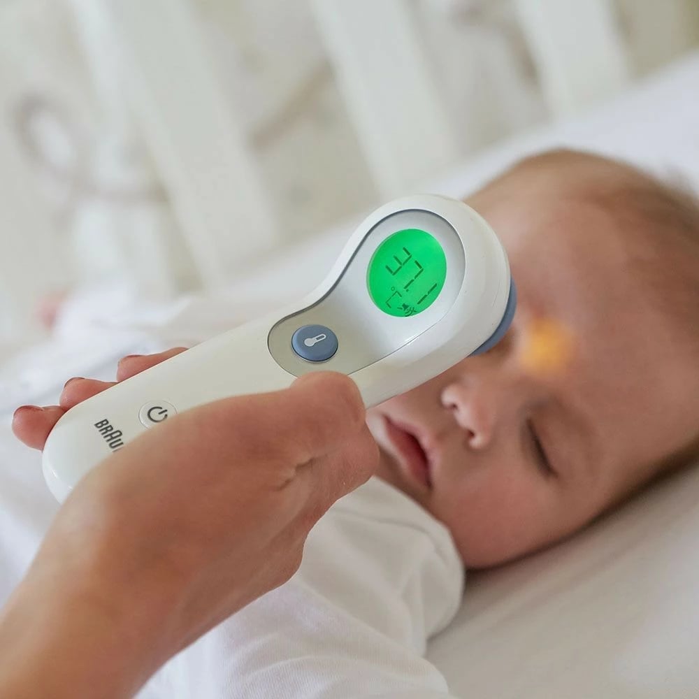 Termometër Braun BNT300WE, sensor i largët, i bardhë, balli