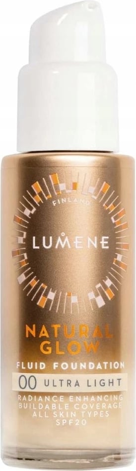 Fondatinë për femra Lumene Natural Glow Fluid Foundation SPF20 00 Ultra Light, 30ml