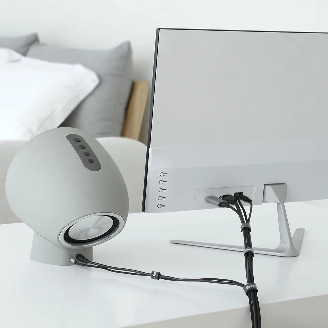 Organizues kabllosh Baseus Circle Velcro, 50cm, i zi