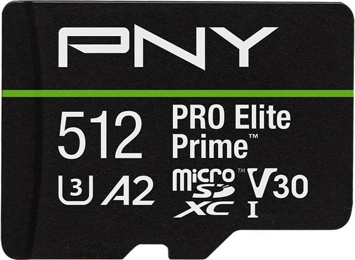 Kartelë memorie microSDXC PNY Elite Prime 512GB me adapter SD