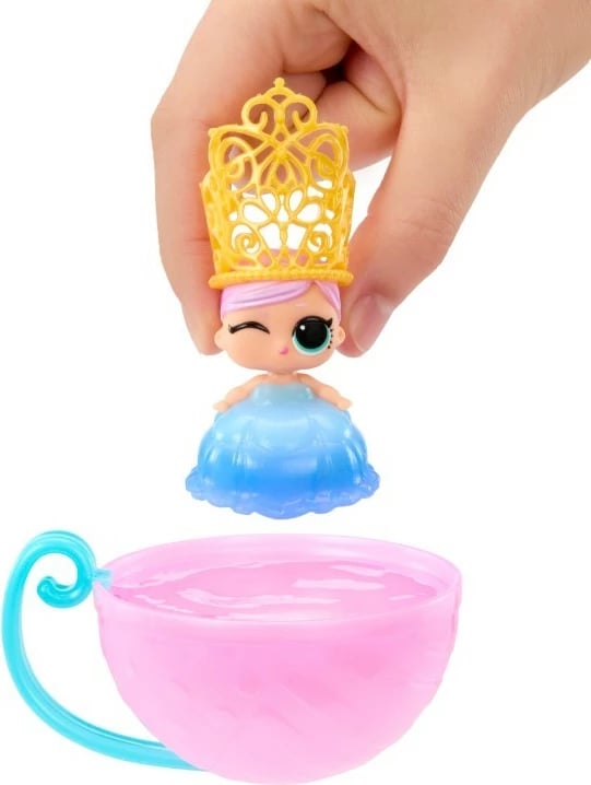 Kukull L.O.L. Surprise Princess Baby Sisters, MGA, 1 copë, me fustan princeshe, shumëngjyrëshe