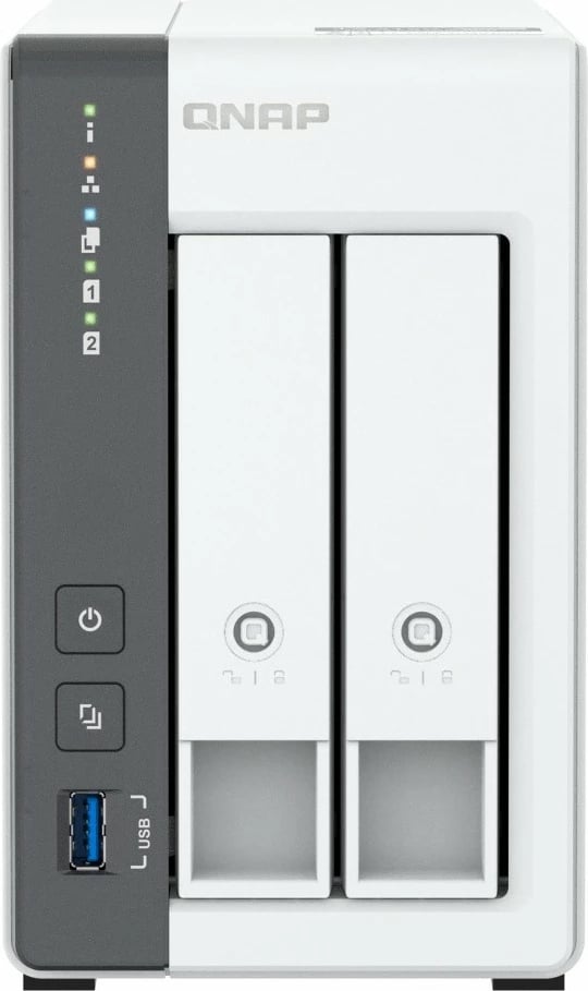 NAS QNAP TS-216G, 2-bay, ARM 2.0GHz, 4GB RAM, 1 x 2.5GbE, Bardhë