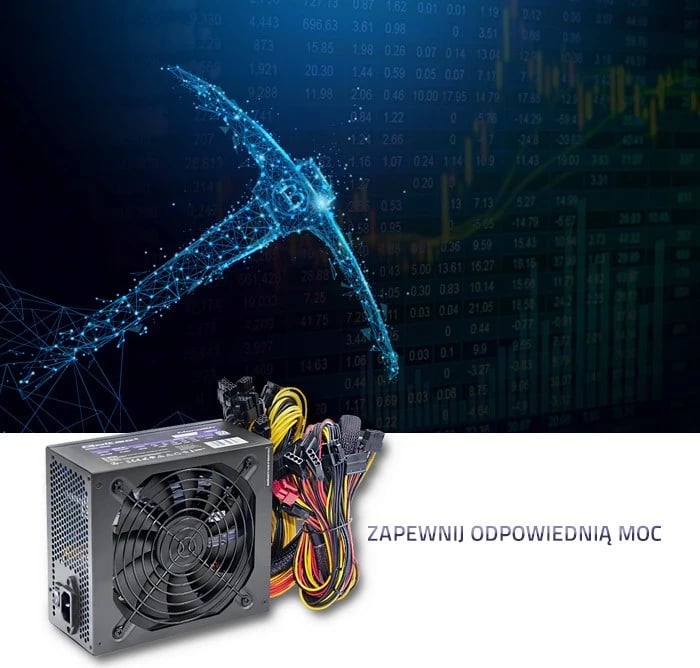 Furnizues i Energjisë Qoltec 50348 ATX 1800W, 80 Plus Platinum për Gaming Miner