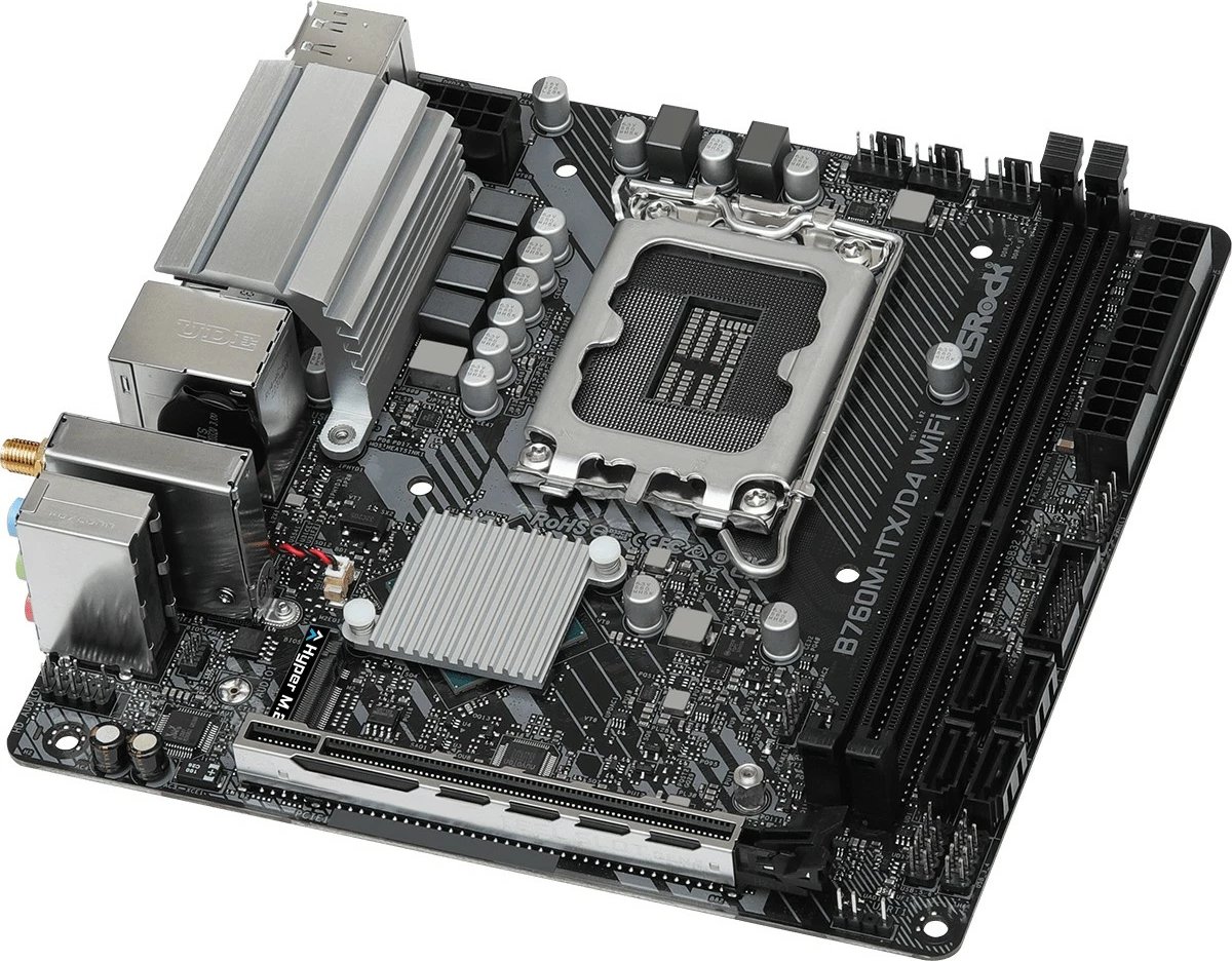 Pllakë amë ASRock B760M-ITX/D4 WiFi, Intel, LGA 1700, DDR4, mini ITX