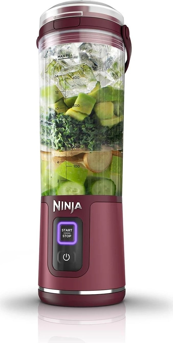 Blender portabel Ninja BC151, 0.53L, USB-C, i kuq