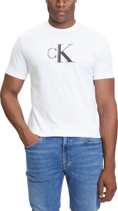 Maicë Calvin Klein Jeans për meshkuj, e bardhë