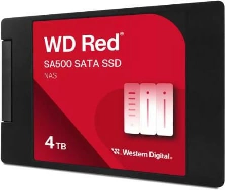 SSD Western Digital WD Red SA500, 4TB, 2.5", SATA, i zi