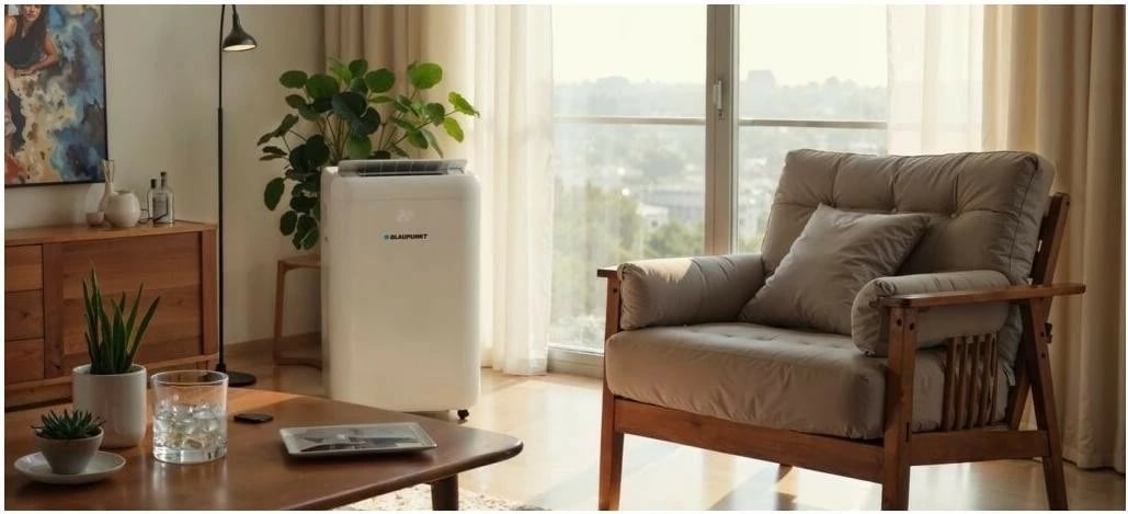 Kondicioner portabil Blaupunkt ACP309, 9000 BTU, Wi-Fi, i bardhë