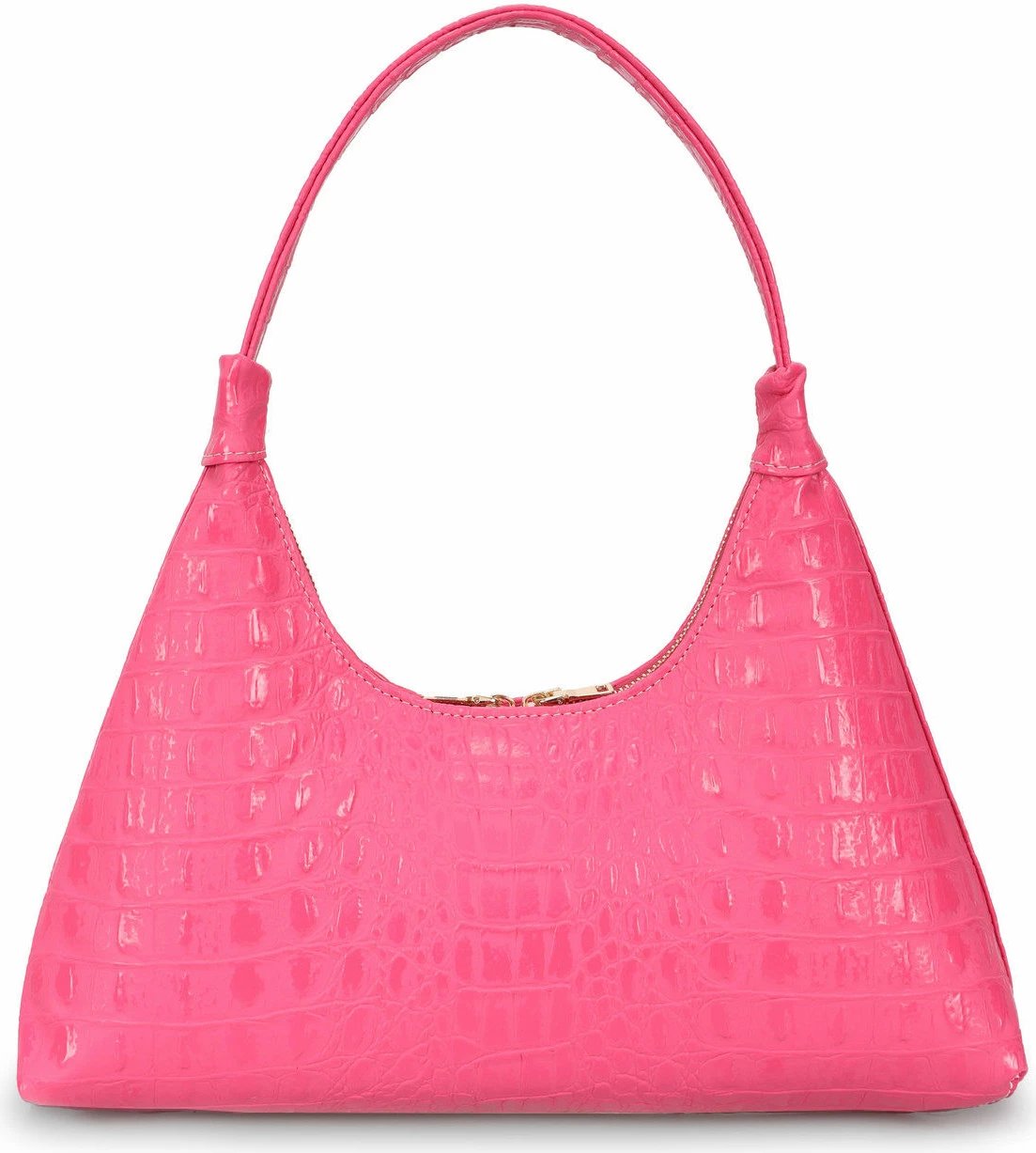 Çantë shpatull për femra, Lucky Bees, croco fuchsia, 505