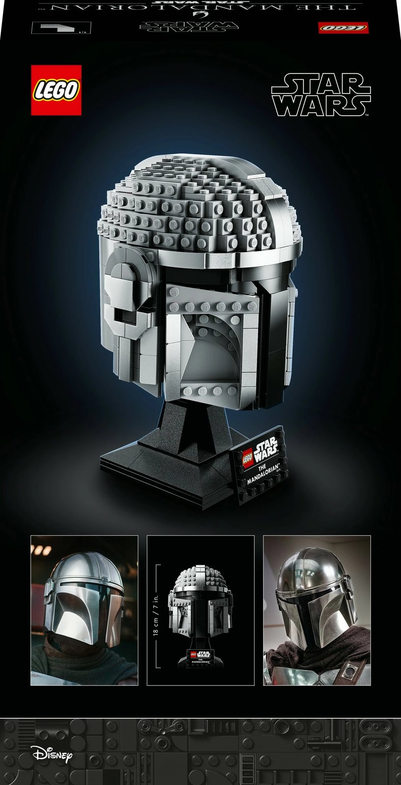 Set ndërtimi LEGO Star Wars The Mandalorian Helmet, 584 pjesë, shumëngjyrësh
