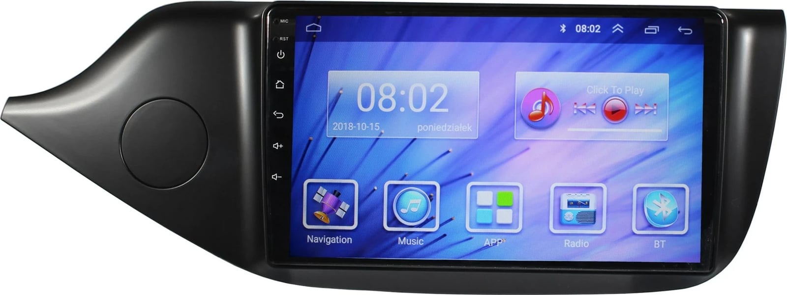 Radio navigacioni GPS AUTO NAWIGACJE për KIA Ceed 2012-2018, Android, Zi