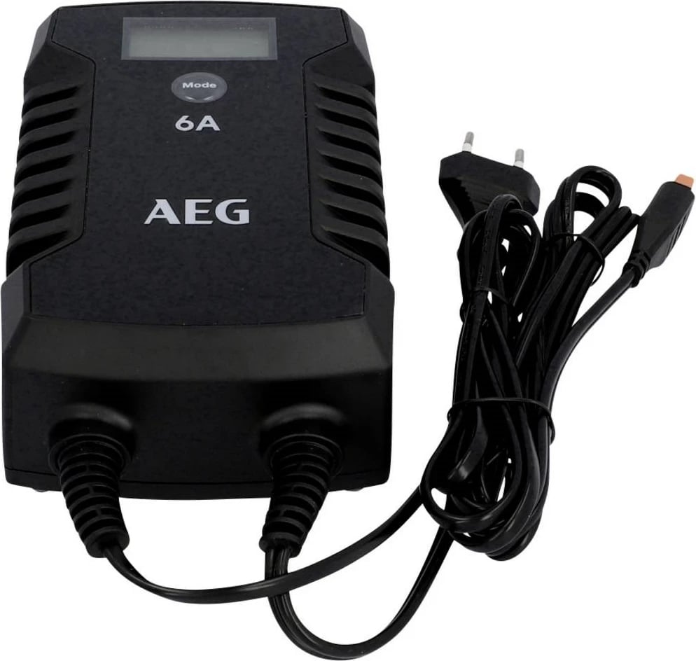 Karikues automatik AEG LD6, 6A, 6/12V, me ekran LCD, i zi