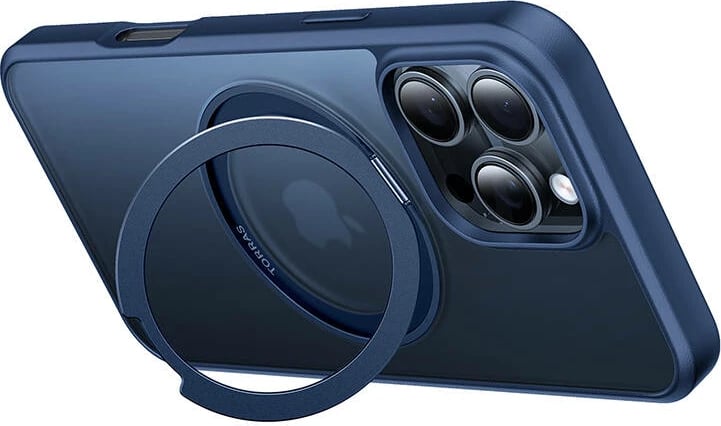 Mbështjellës Torras Ostand Pro për iPhone 16 Pro, Blu
