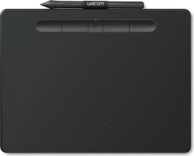 Tablet grafike Wacom Intuos M Bluetooth, Wired & Wireless, 2540 lpi, 216 x 135 mm, USB/Bluetooth, 7 mm, Pen, e zezë