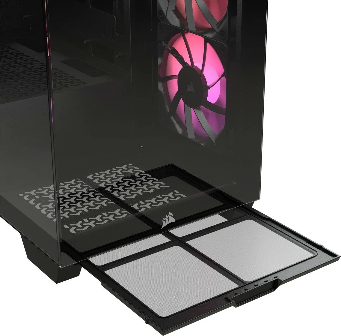 Kasë Corsair 3500X ICUE LINK RGB TG, Midi Tower, e zezë