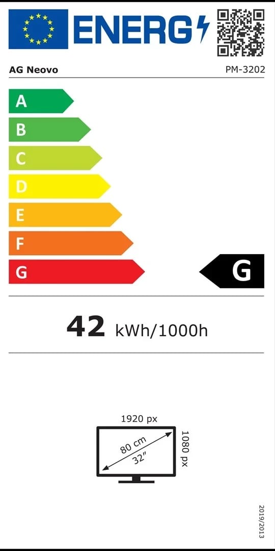 Ekran AG Neovo, 32", Full HD, i zi