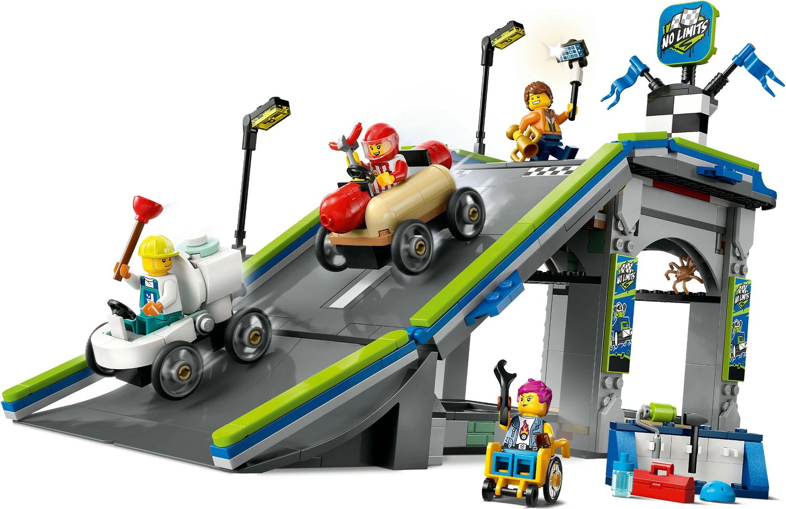 Set ndërtimi LEGO City 60460, rampë gare, 436 pjesë, multikolor