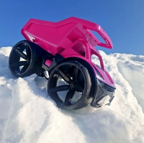 Kamion basculues lodër, Wader, Maximus 64060, 59 cm, plastikë, rozë