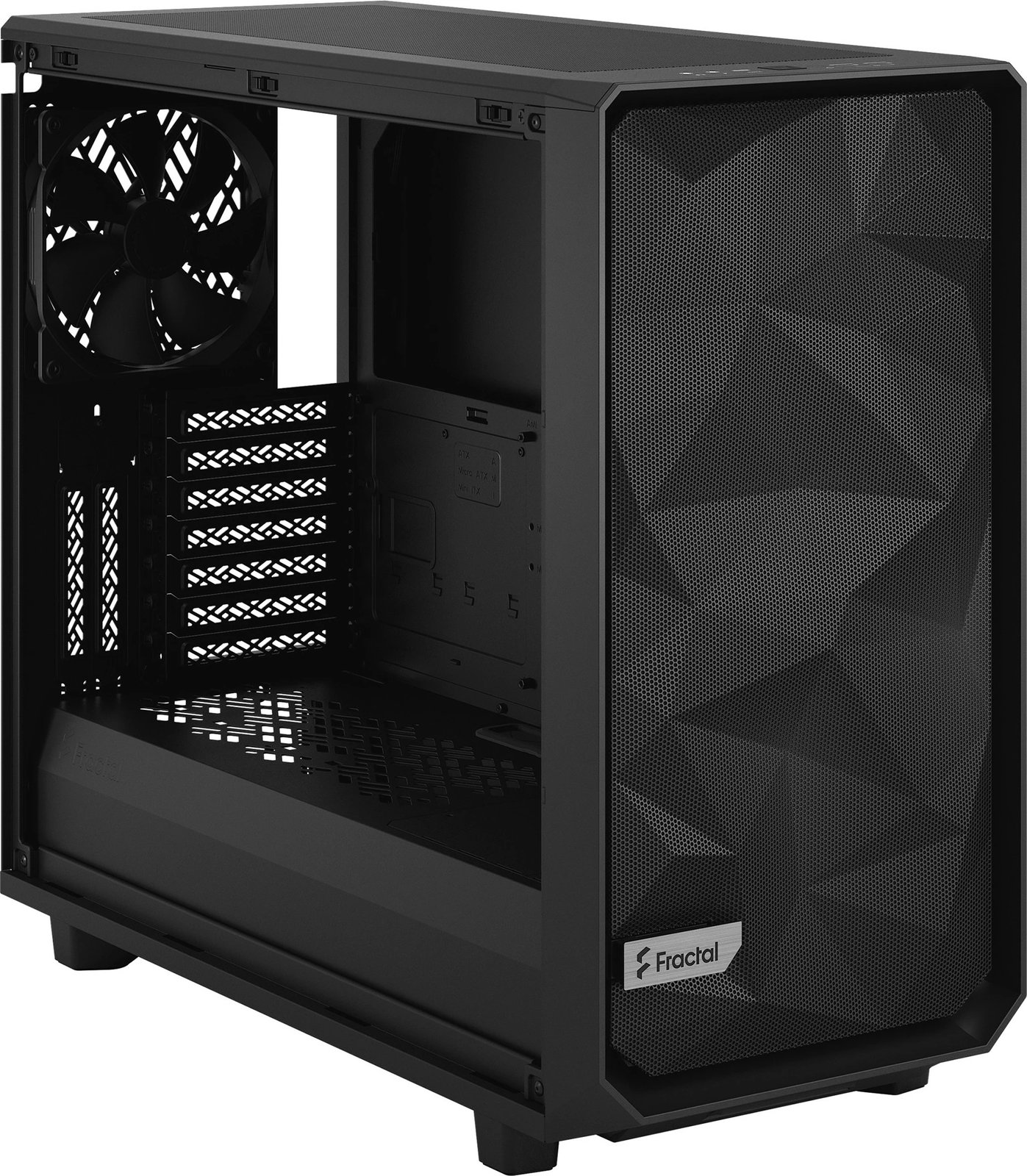 Kasë Fractal Design Meshify 2, Tower, ATX, EATX, micro ATX, Mini-ITX, e zezë