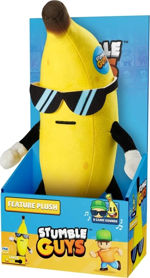 Lodër pellushi P.M.I. Kids World Stumble Guys S2, Banana Guy, 25 cm