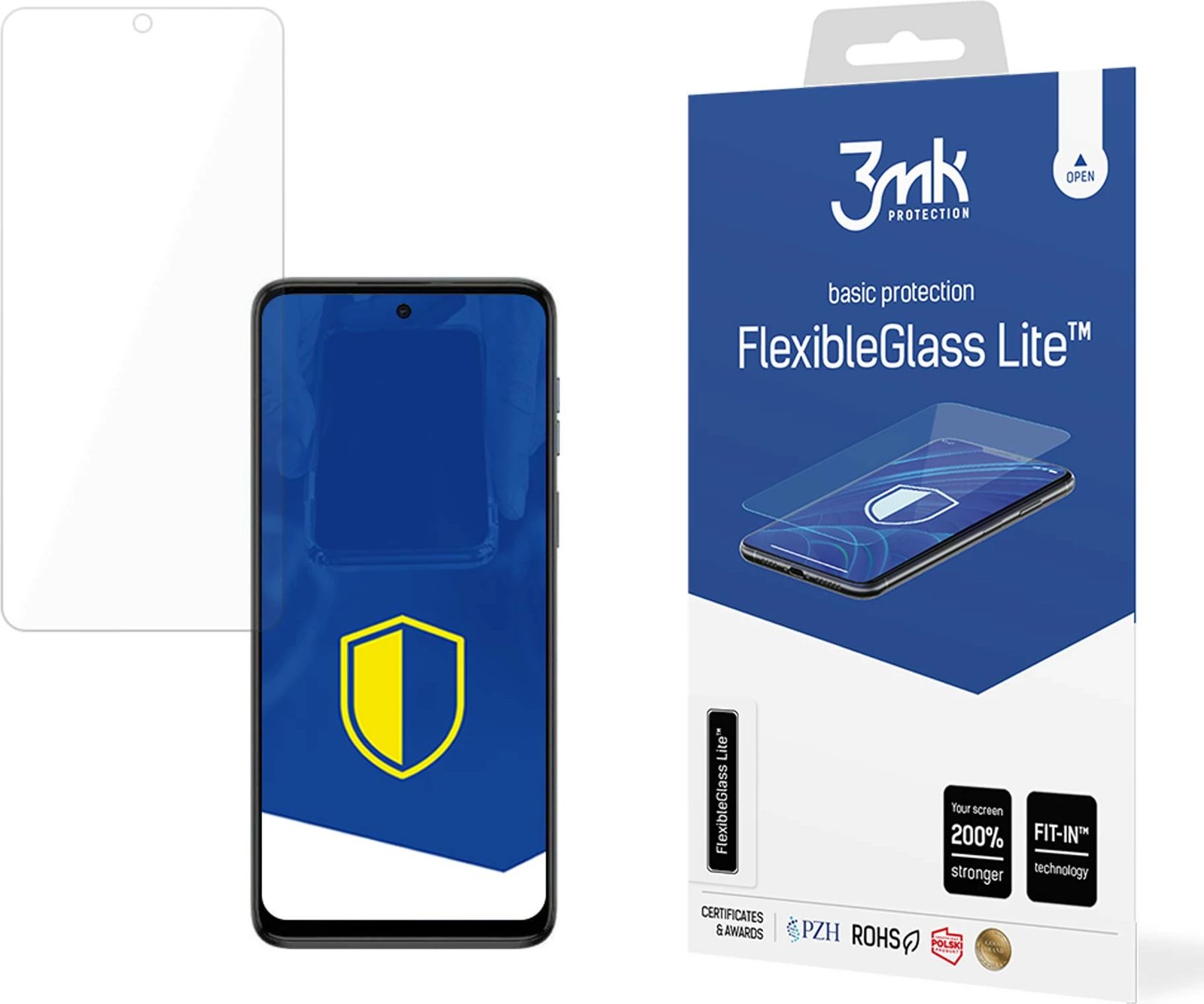 Mbrojtës ekrani 3mk FlexibleGlass Lite për Motorola Moto G54, ultra i hollë, transparent