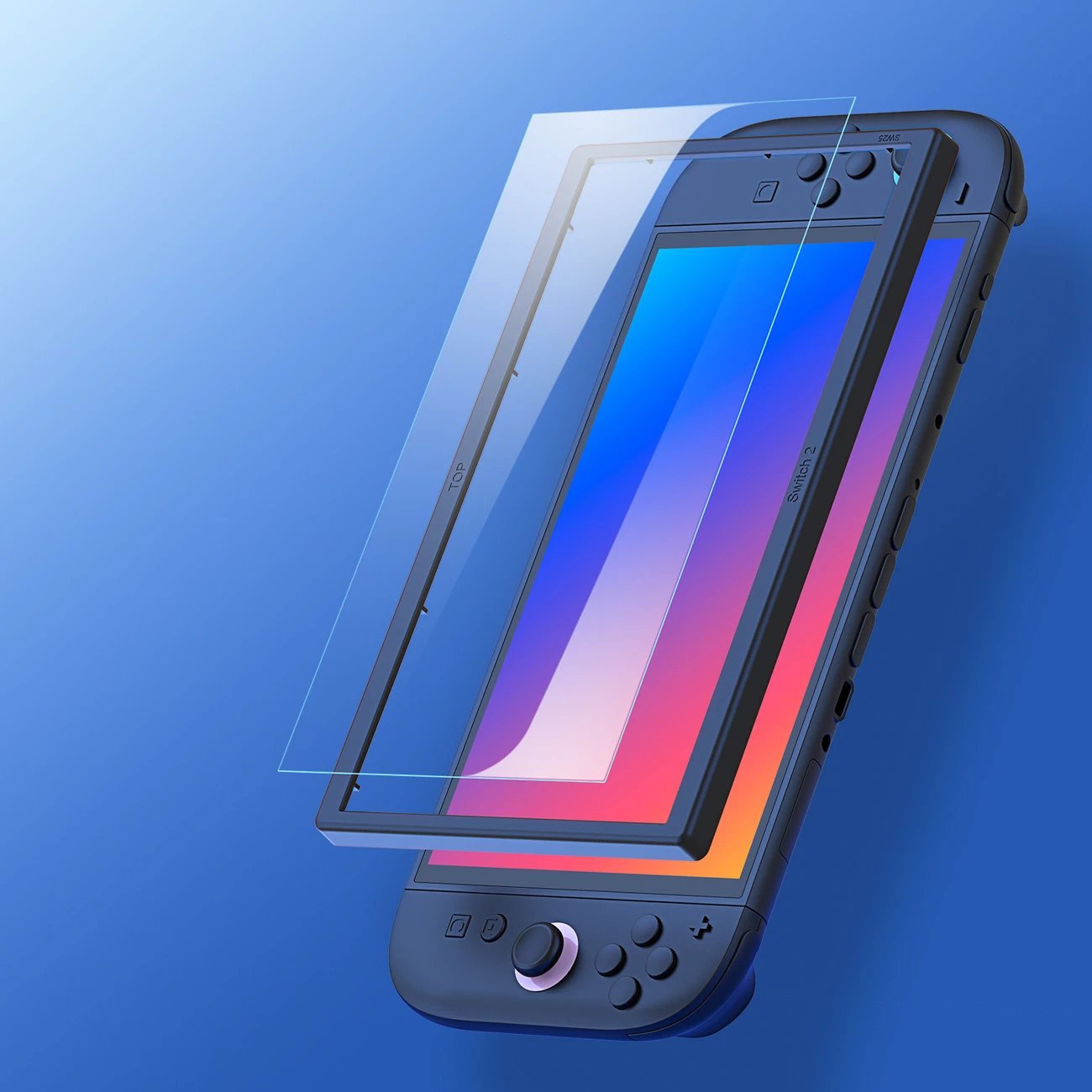 Mbrojtës ekrani xham i kalitur, Dux Ducis, HD për Nintendo Switch 2, 9H, 92% transparencë, kornizë instalimi