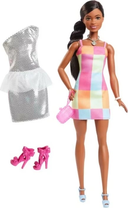 Kukull Barbie Mattel Brooklyn Family & Friends me 2 veshje dhe aksesorë, për vajza