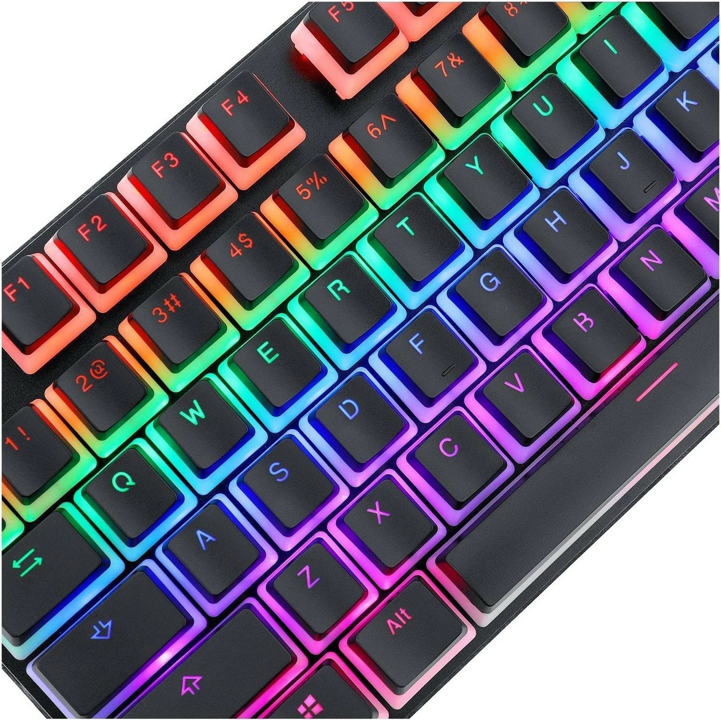 Keycaps Redragon A130 PBT Doubleshot, 104 copë, ngjyrë e zezë