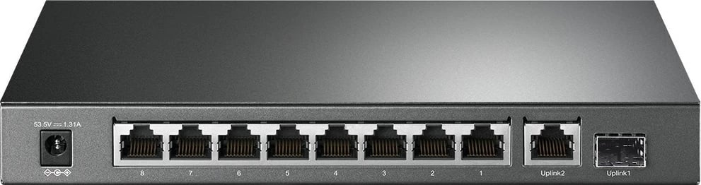 Switch TP-Link TL-SG1210P, 10 porta Gigabit, 8 PoE+, Gri