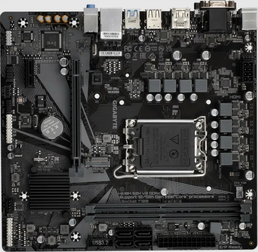 Pllakë amë Gigabyte H610M S2H V2 DDR4, LGA 1700, 64 GB