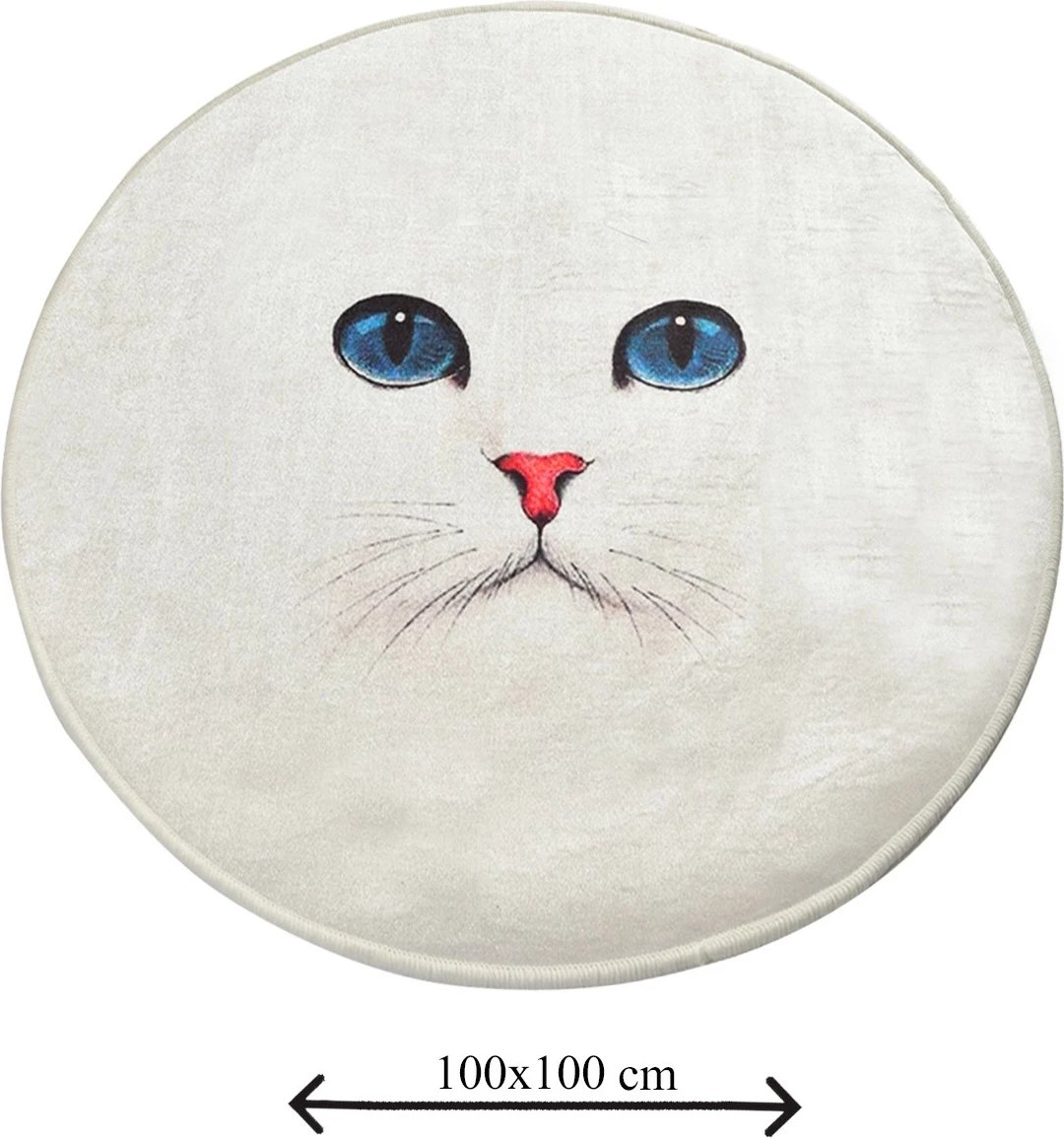 Tapet banje Mijölnir, sy blu, 100% poliester, 100cm