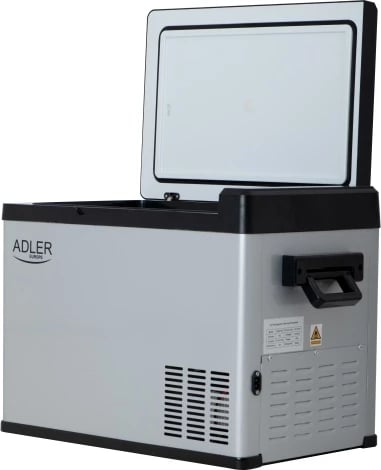 Frigorifer portativ me kompresor, Adler, AD 8081, 40L, ekran LCD, diapazon -20°C deri +20°C, gri/zi