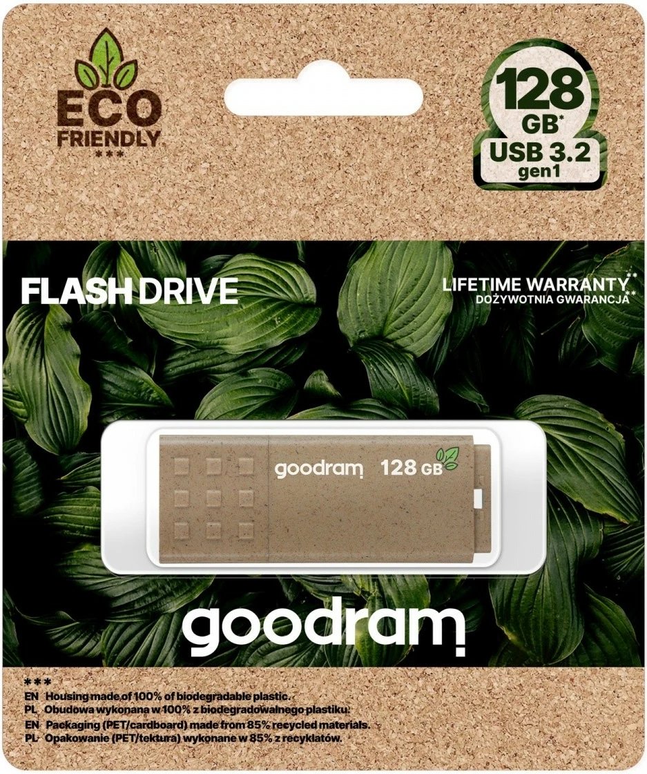 Pendrive GOODRAM UME3 Eco Friendly 128GB, USB 3.0, Kafe