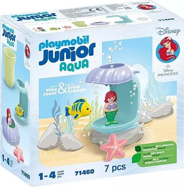 Set lodrash Playmobil Junior Aqua 71460 me figurë Ariel, për fëmijë, shumëngjyrësh
