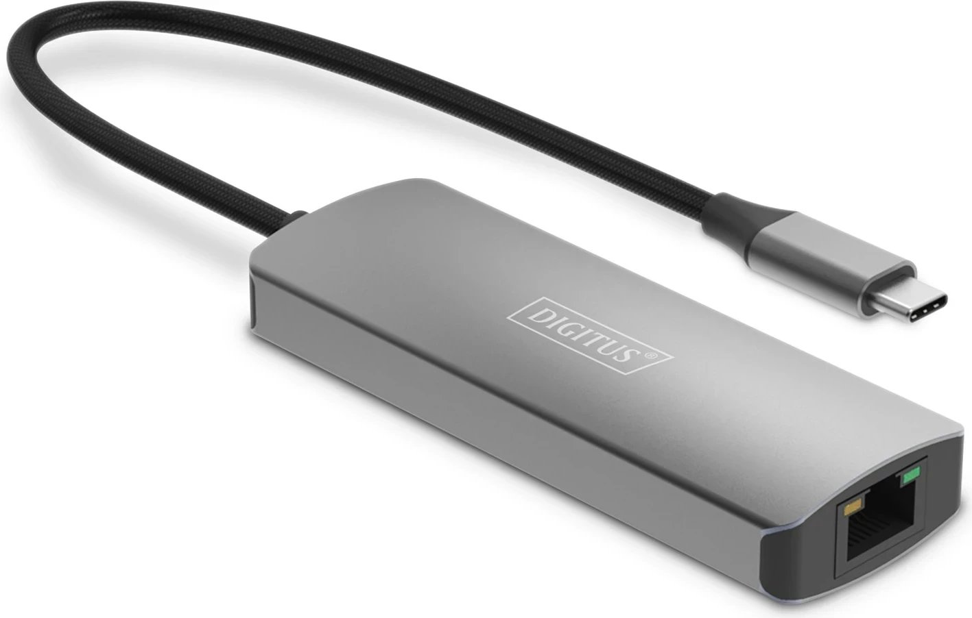 Transmetues video 4K Digitus, USB-C - HDMI, 30 m, Alumini