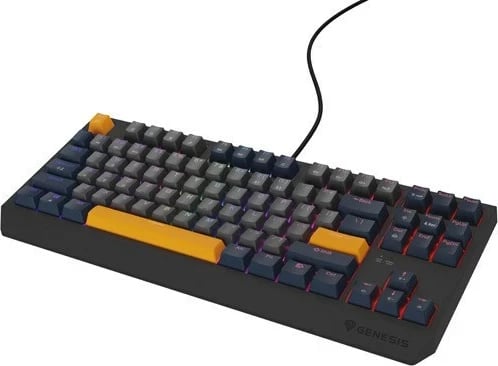 Tastierë gaming GENESIS Thor 230 TKL, mekanike, RGB LED, USB, Kaltër