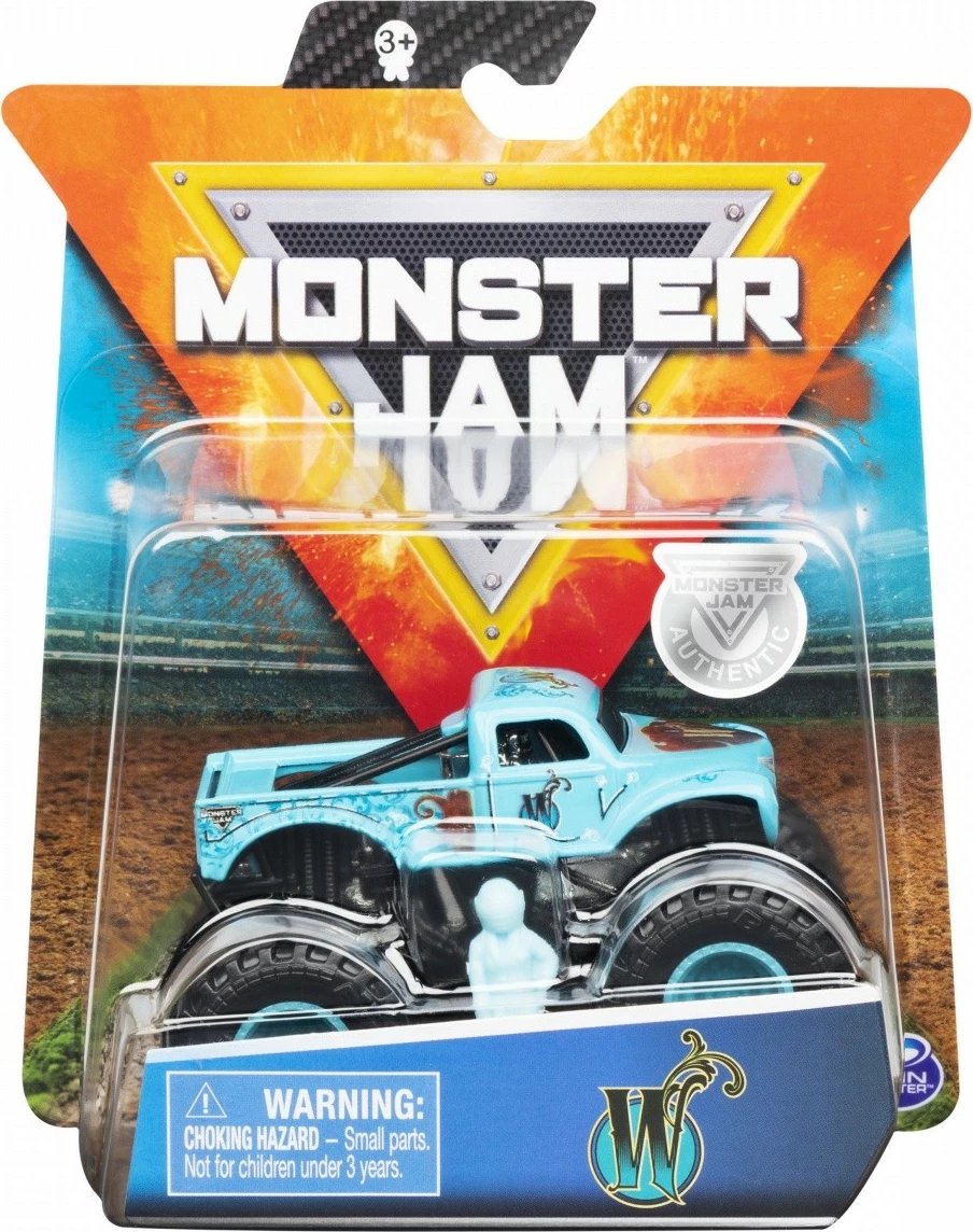 Lodër veturë Monster Jam Spin Master 1:64, metal dhe plastikë, ngjyra të përziera, 1 copë