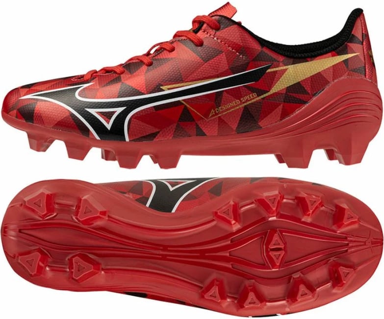 Atlete futbolli për fëmijë Mizuno, të kuqe