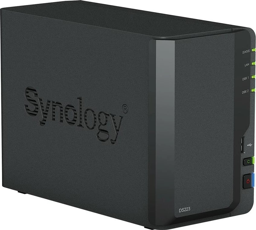 NAS Synology DiskStation DS223, Desktop, Realtek RTD1619B, 2 GB, DDR4