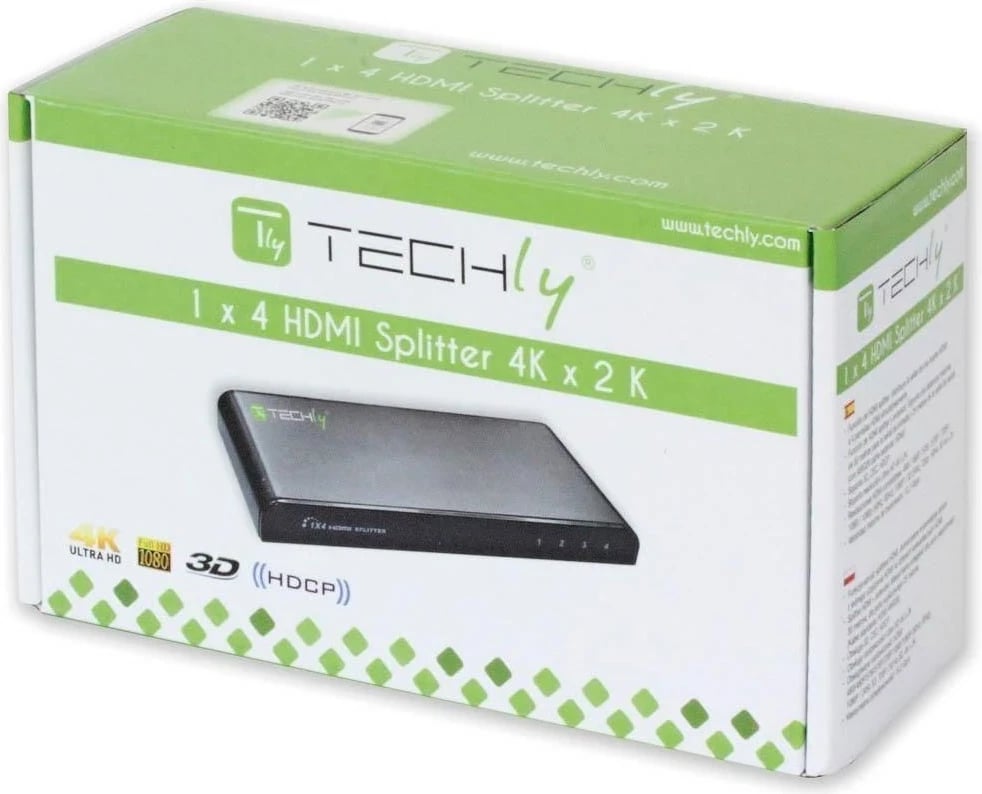 Splitter HDMI TECHly 4 rrugësh 4K*2K IDATA HDMI-4K4
