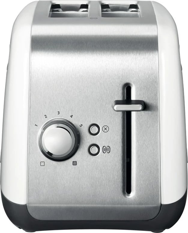 Toaster KitchenAid 5KMT2115EWH, 2 feta, 1100 W, Inox, Bardhë