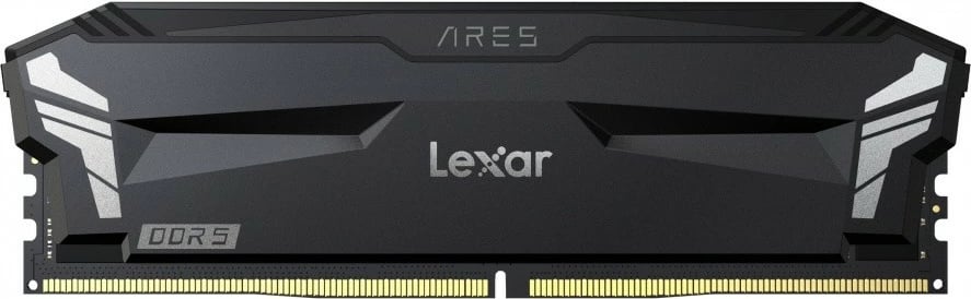 RAM Memorje desktop, Lexar ARES LD5U16G60C300A-RGD, DDR5 32GB (2x16GB) 6000MHz CL30, me radiator, e zezë