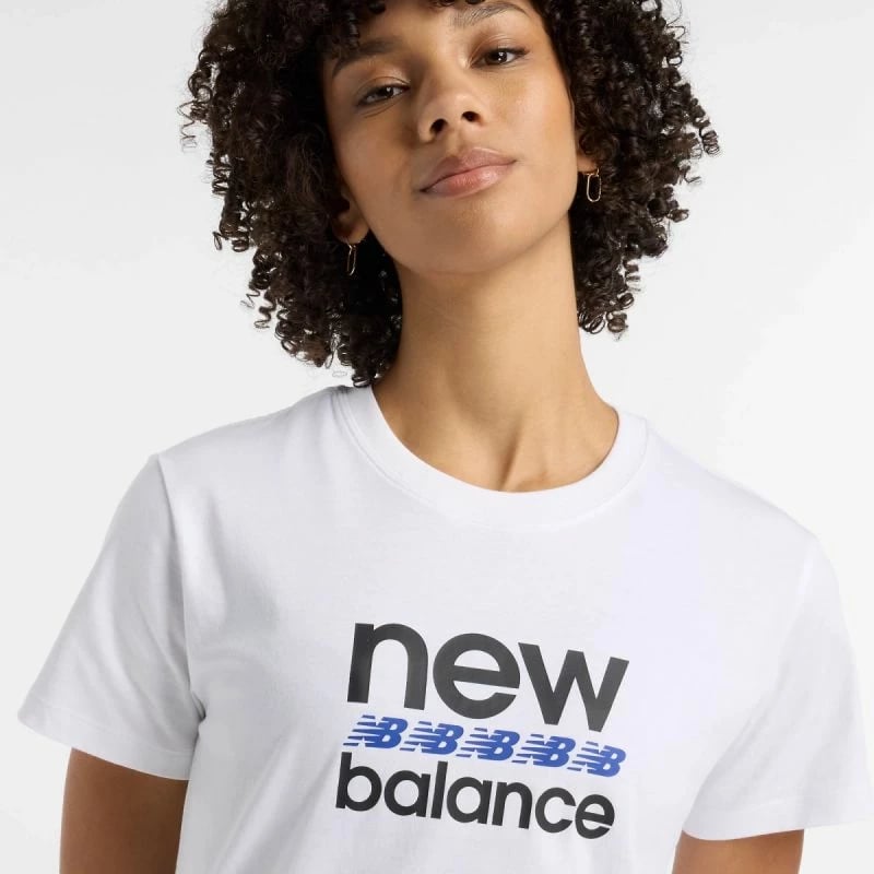 Maicë për femra New Balance, e bardhë