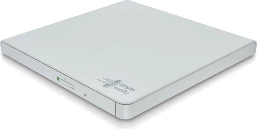DVD-Writer Hitachi-LG Slim Portable, USB 2.0, Bardhë