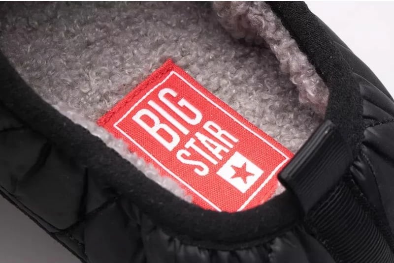 Këpucë shtëpie Big Star për meshkuj dhe femra, të zeza