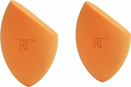 Sfungjer për fondatinë Real Techniques Miracle Complexion Sponge Pack Duo unisex, 2 copë, portokalli